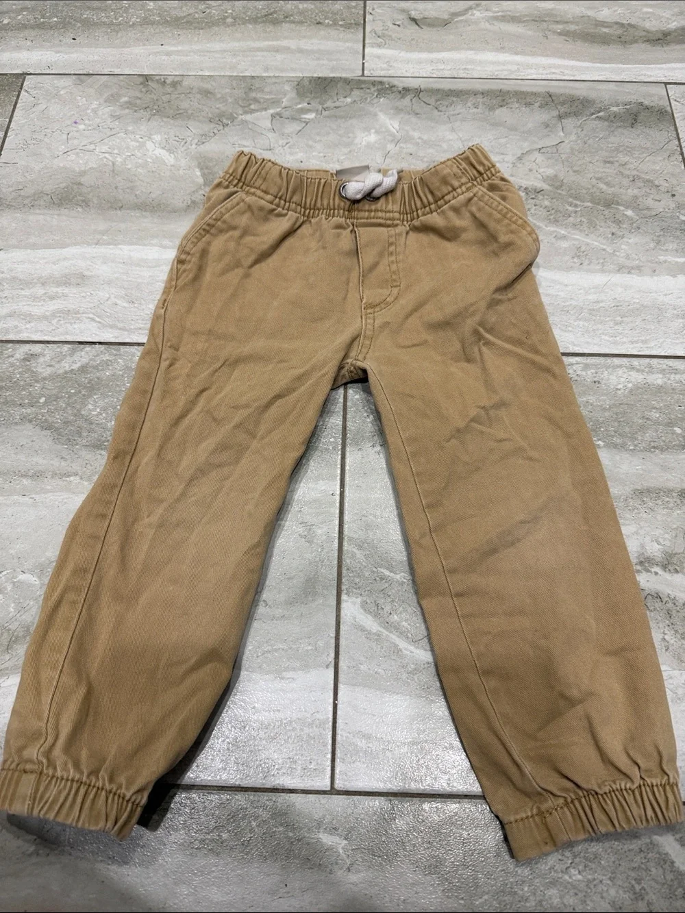 Calvin Klein Jeans Kids Tan Elastic Waist Joggers